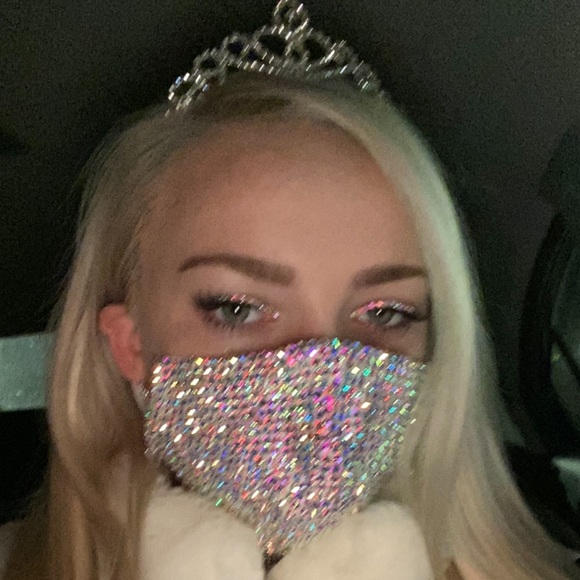 Handmade Swarovski Crystal Face Mask ✨💫